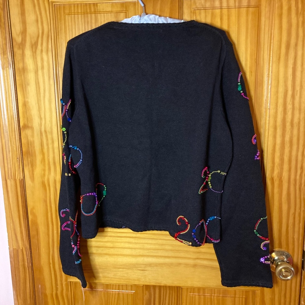 Michael Simon Y2K Millennium Beaded Sweater - Picture 3 of 5